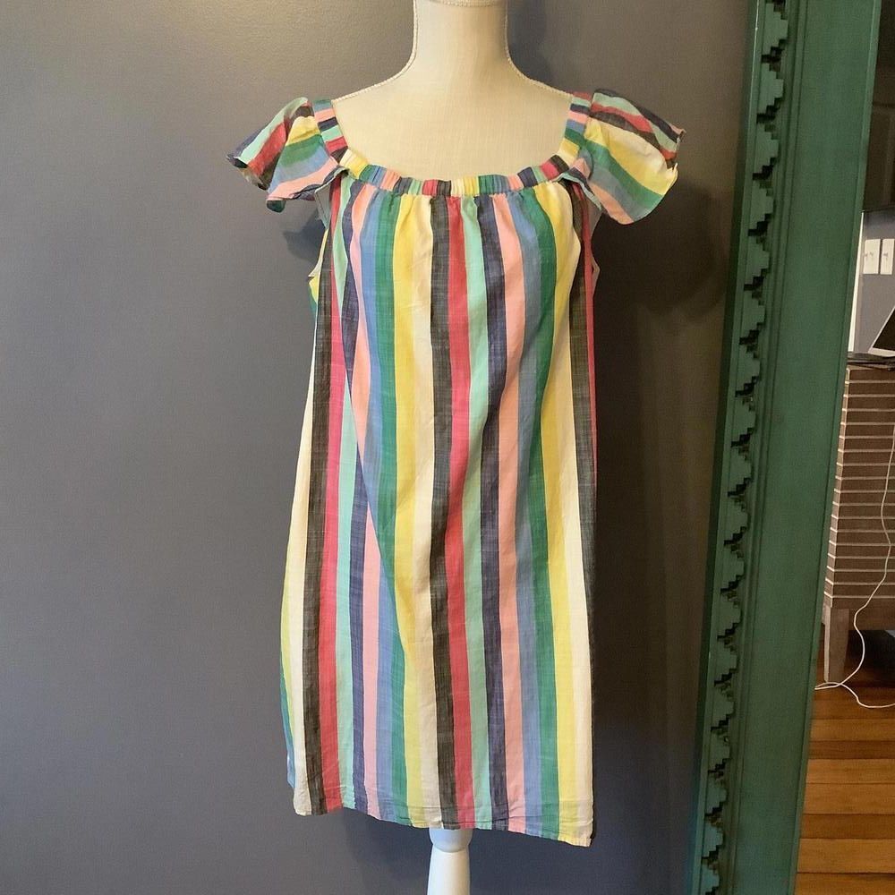 J. Crew Multicolor Striped Dress